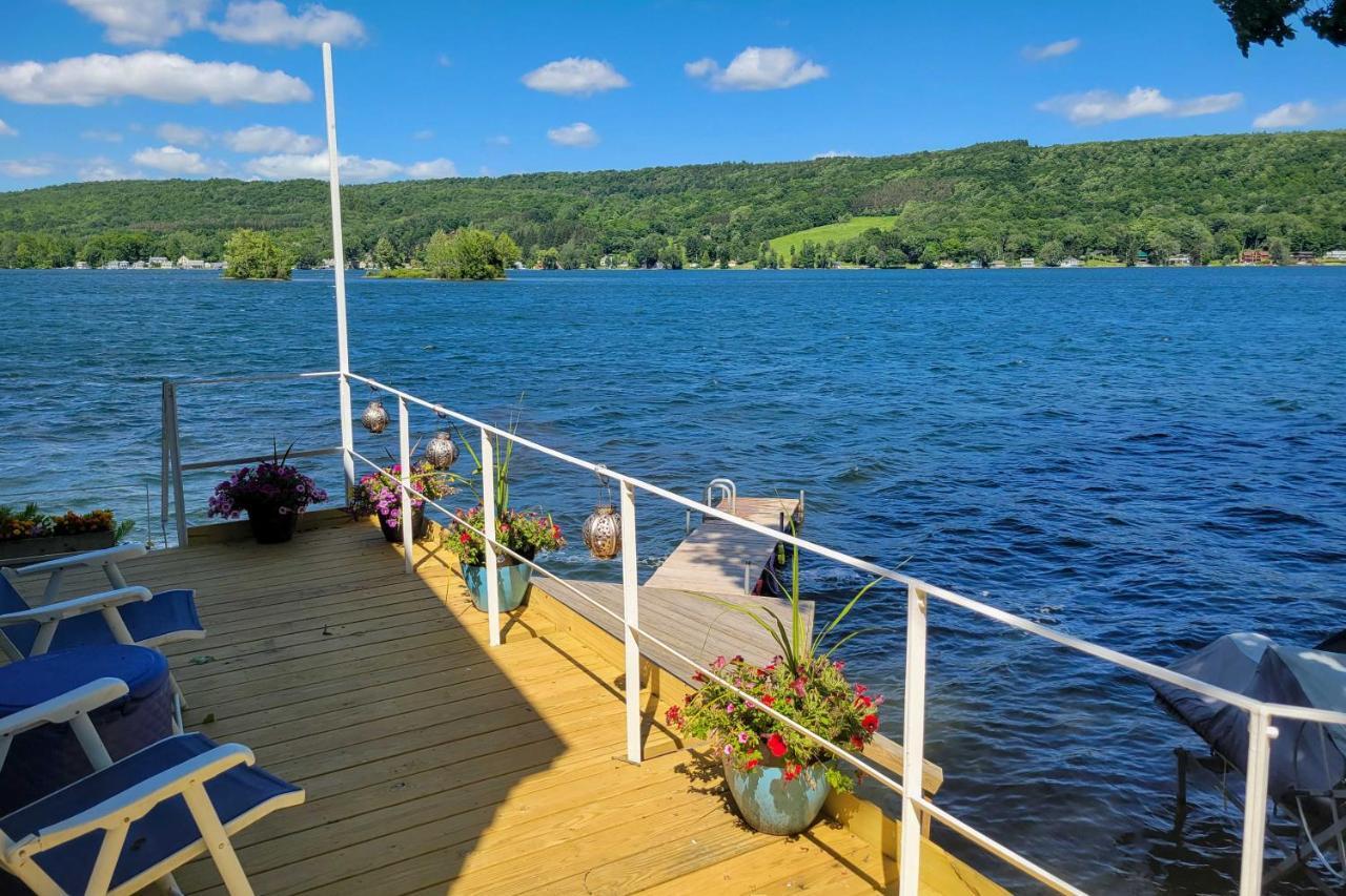 Waterfront Deruyter Home With Private Dock! New Woodstock Eksteriør billede