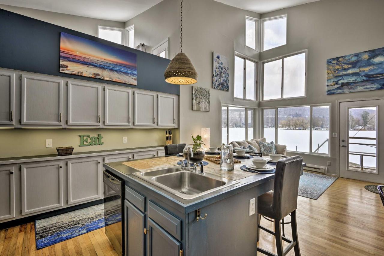 Waterfront Deruyter Home With Private Dock! New Woodstock Eksteriør billede