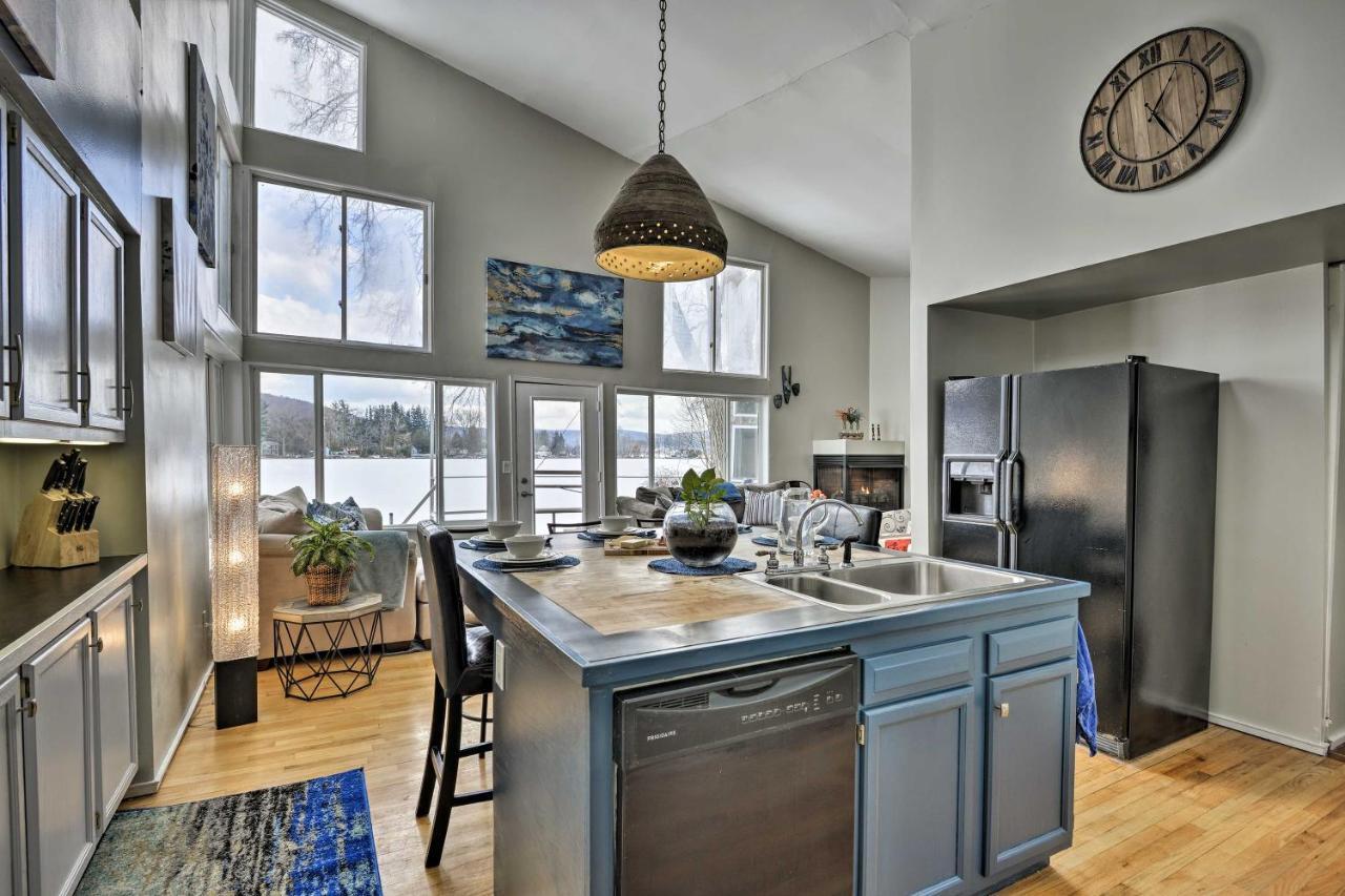 Waterfront Deruyter Home With Private Dock! New Woodstock Eksteriør billede