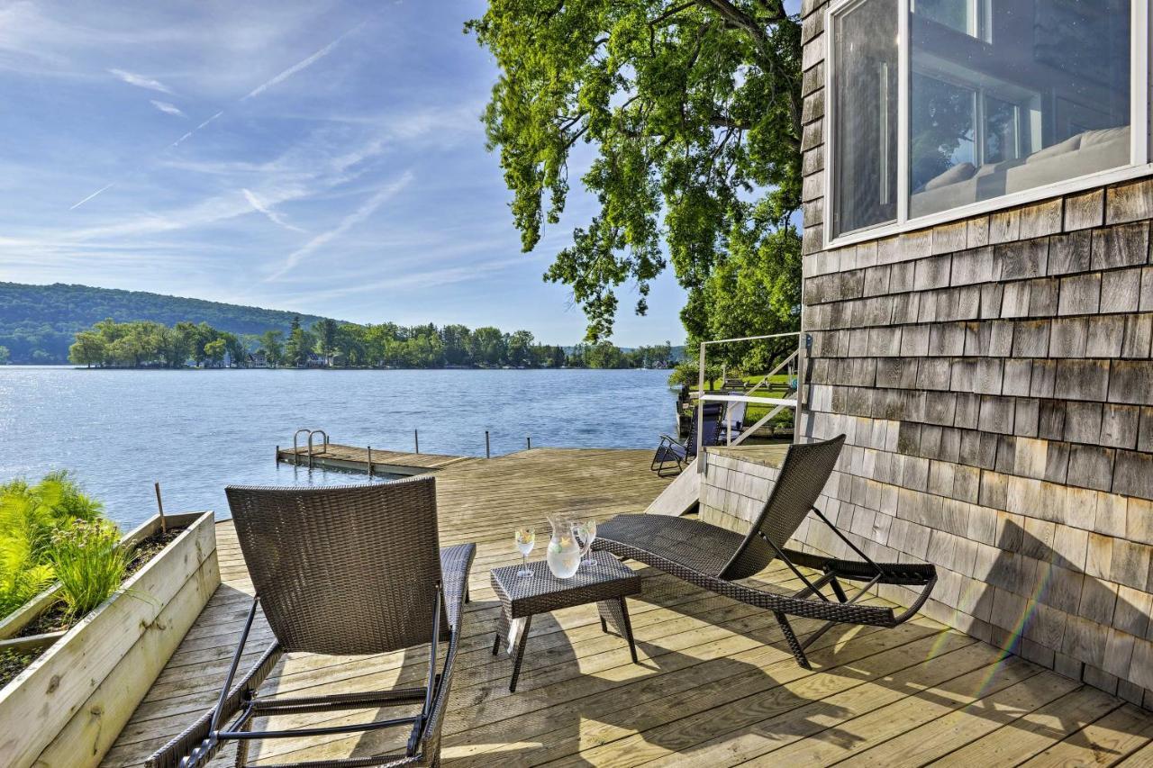Waterfront Deruyter Home With Private Dock! New Woodstock Eksteriør billede