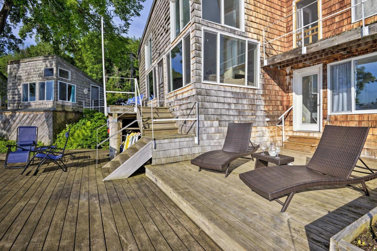 Waterfront Deruyter Home With Private Dock! New Woodstock Eksteriør billede