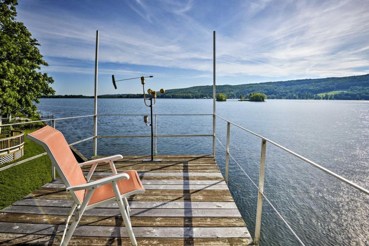 Waterfront Deruyter Home With Private Dock! New Woodstock Eksteriør billede