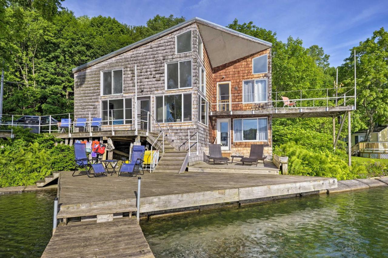 Waterfront Deruyter Home With Private Dock! New Woodstock Eksteriør billede